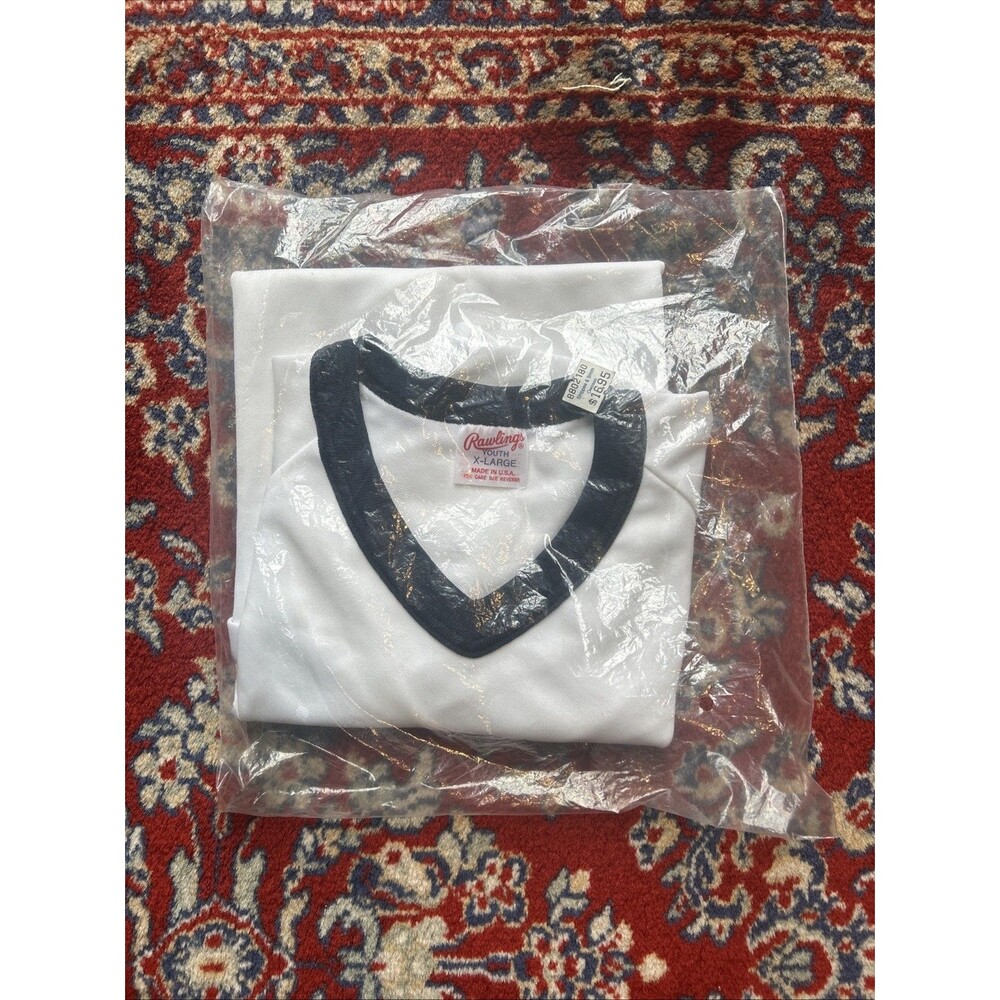 VTG Detroit Tigers Rawlings Baseball Jersey Youth XL MLB New In Bag Deadstock